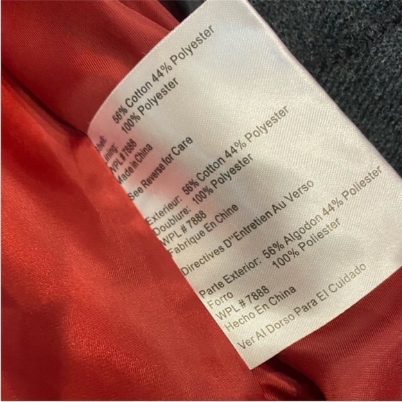 MICHAEL Michael Kors red hooded trench coat. Small - Picture 5 of 12